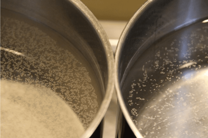 test casserole calcaire