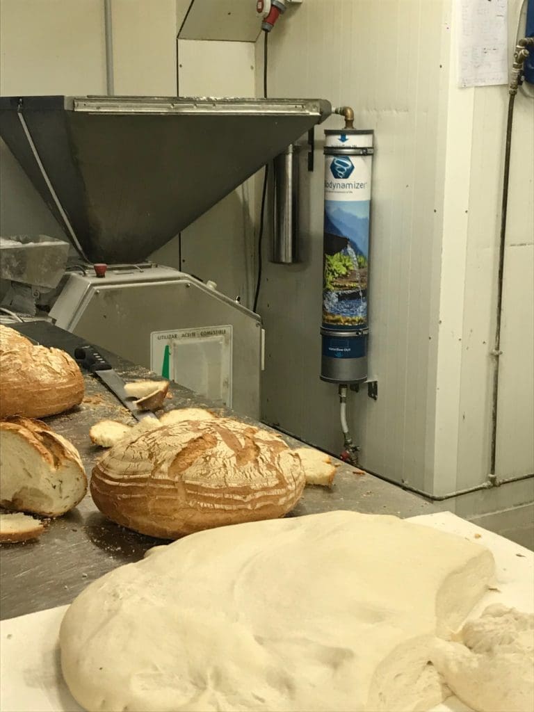 mesure de l'eau biodynamisée en boulangerie